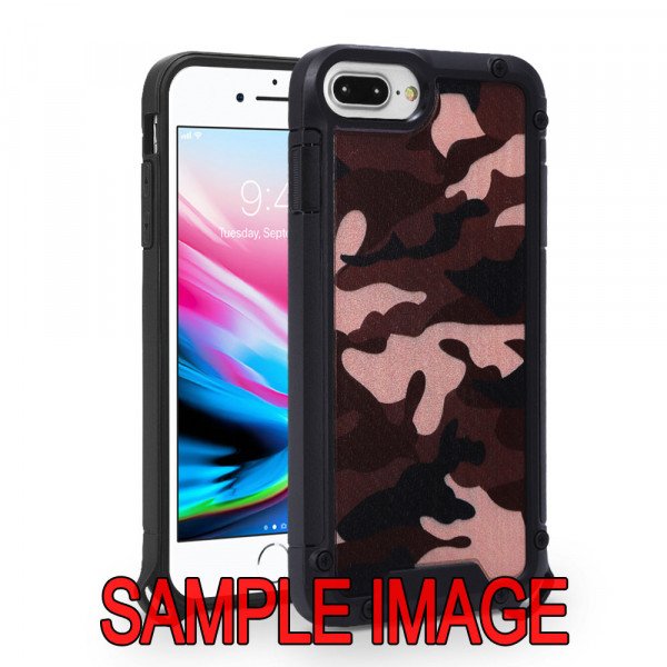 Wholesale Tuff Bumper Edge Shield Protection Armor Case for Samsung Galaxy A21 (Camouflage Black)